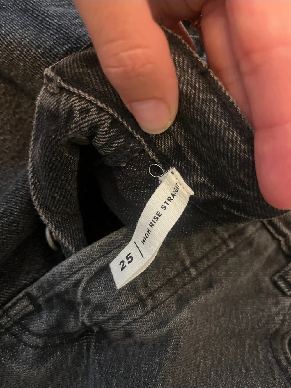 PacSun Black Patchwork High Rise Straight Jeans - Picture 3 of 7